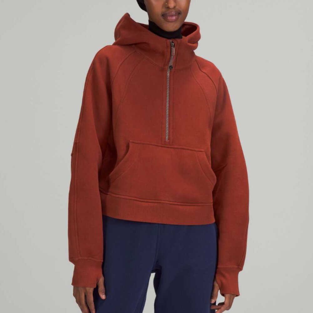 Lululemon Scuba Oversized Half-Zip Hoodie in Date Brown Size XL/XXL